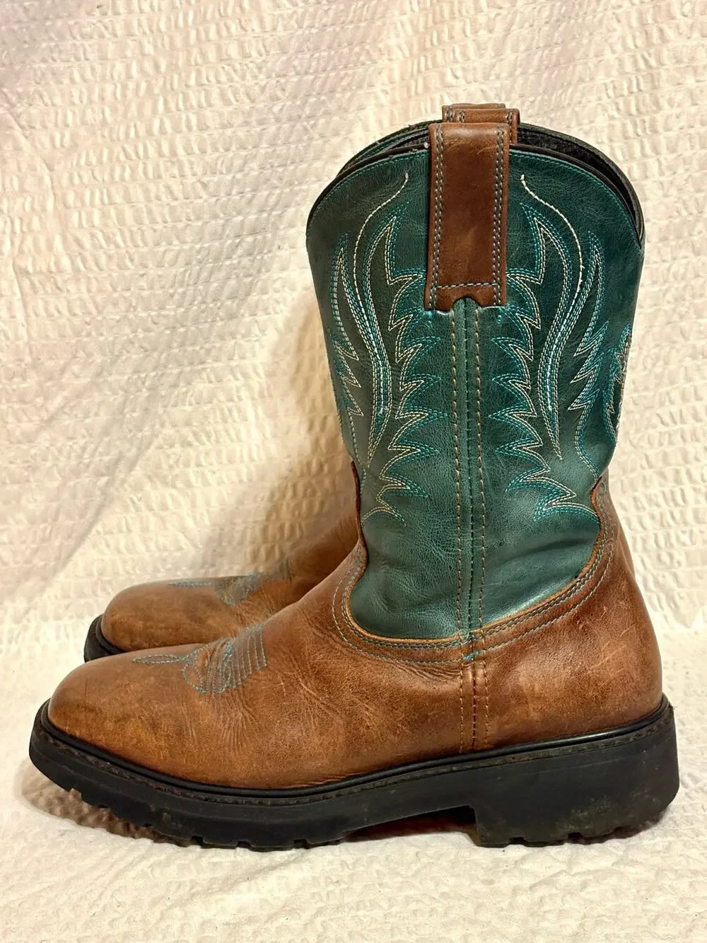 JB Dillon Reserve Men’s Leather Cowboy Western Work Boots Size 8.5EE Mexican